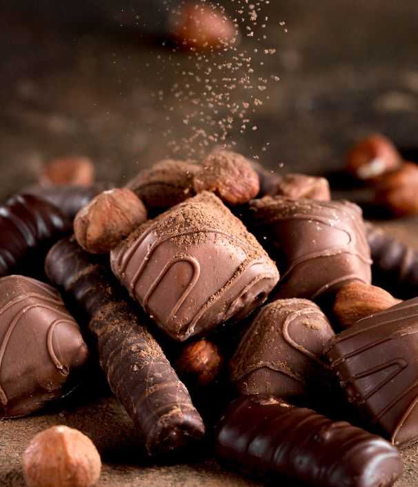bonbons chocolats et barres chocolatées